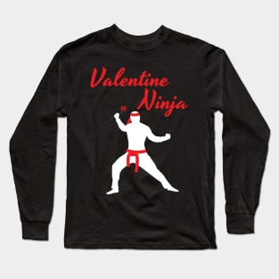 Valentine Ninja Long Sleeve T-Shirt